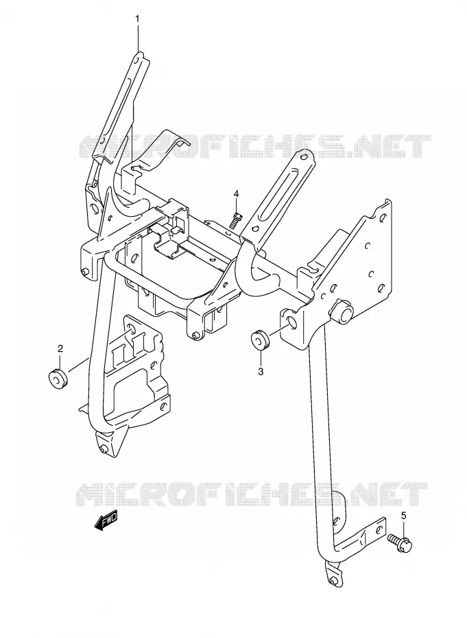 LEG SHIELD BRACE Suzuki SCOOTER 650 BURGMAN 2003  AN650LK3(E2)