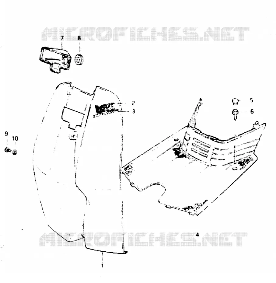 LEG SHIELD Suzuki SCOOTER 50 CL 1983  CL50DD(D)