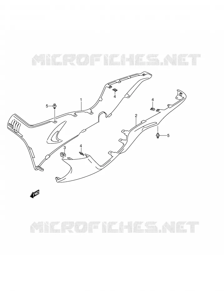 LOWER FAIRING (MODEL K4,AN400K5/K6) Suzuki SCOOTER 400 BURGMAN 2004  AN400K4(E2)