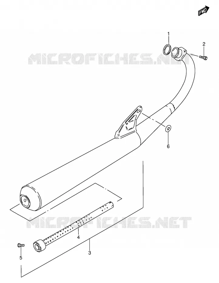 MUFFLER Suzuki MOTO 100 AP 1994  AX100R(E94)