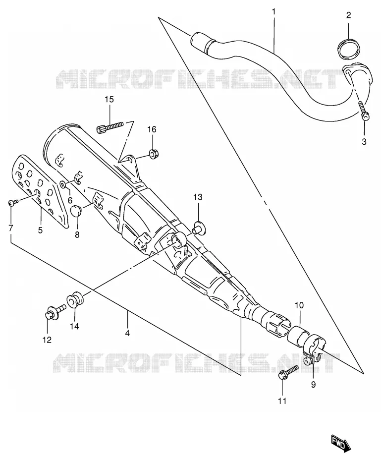 MUFFLER Suzuki MOTO 125 DF 2000  DF125EY(E4)
