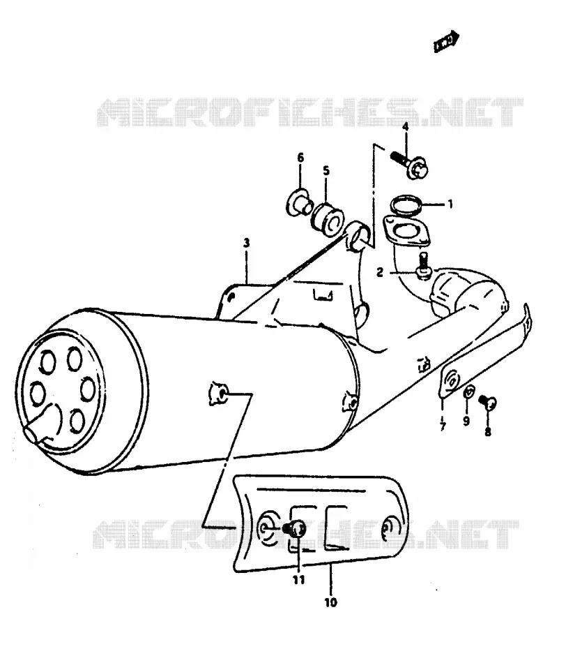 MUFFLER Suzuki SCOOTER 100 ADDRESS 1994  AH100R