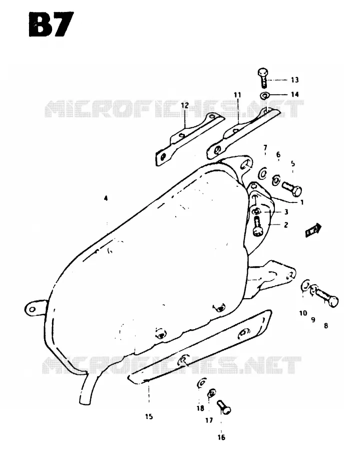 MUFFLER Suzuki SCOOTER 80 CS 1982  CS50Z(Z/D)