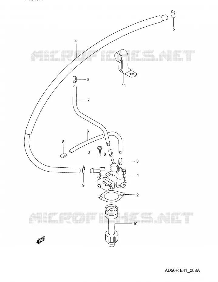 OIL PUMP (MODEL M E6,E41) Suzuki SCOOTER 50 AD 1994  AD50R(E41)