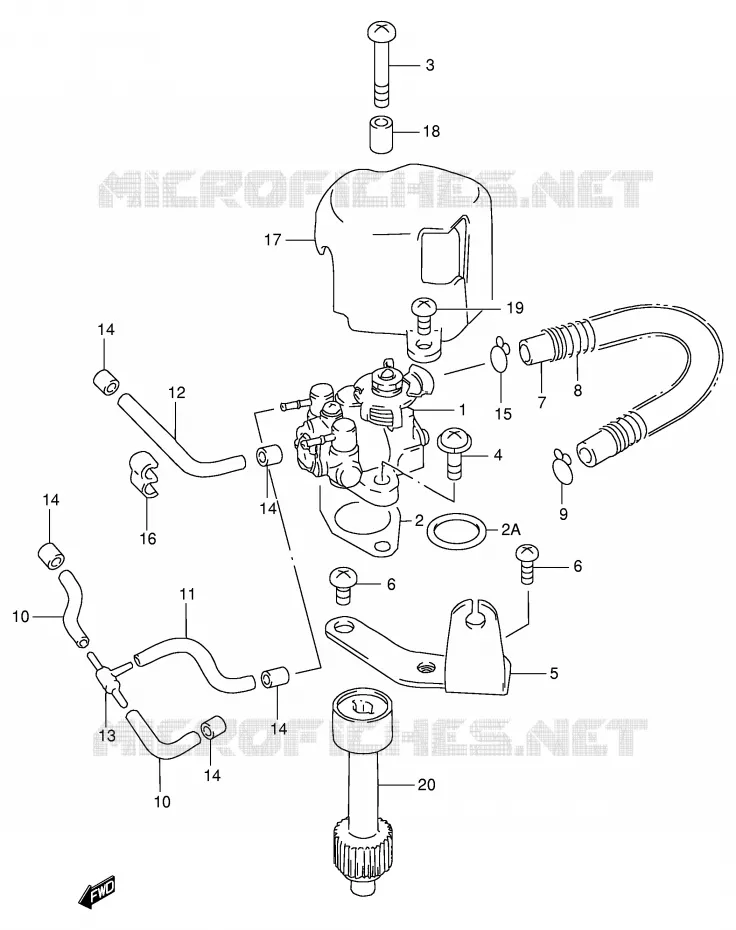 OIL PUMP Suzuki SCOOTER 100 ADDRESS 1996  AG100T(E71)