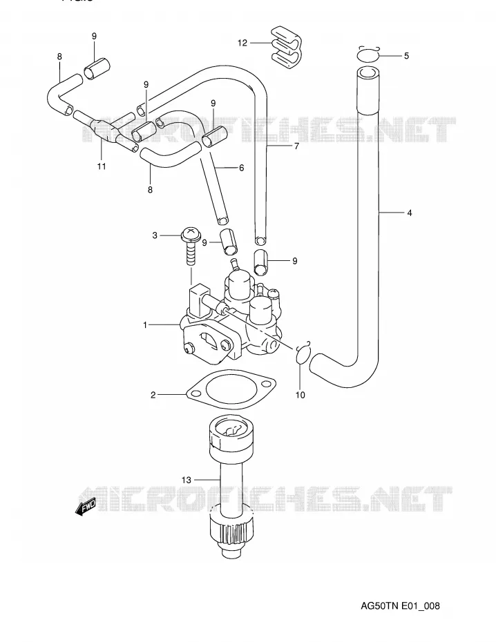 OIL PUMP Suzuki SCOOTER 50 ADDRESS 1992  AG50TN(E1)