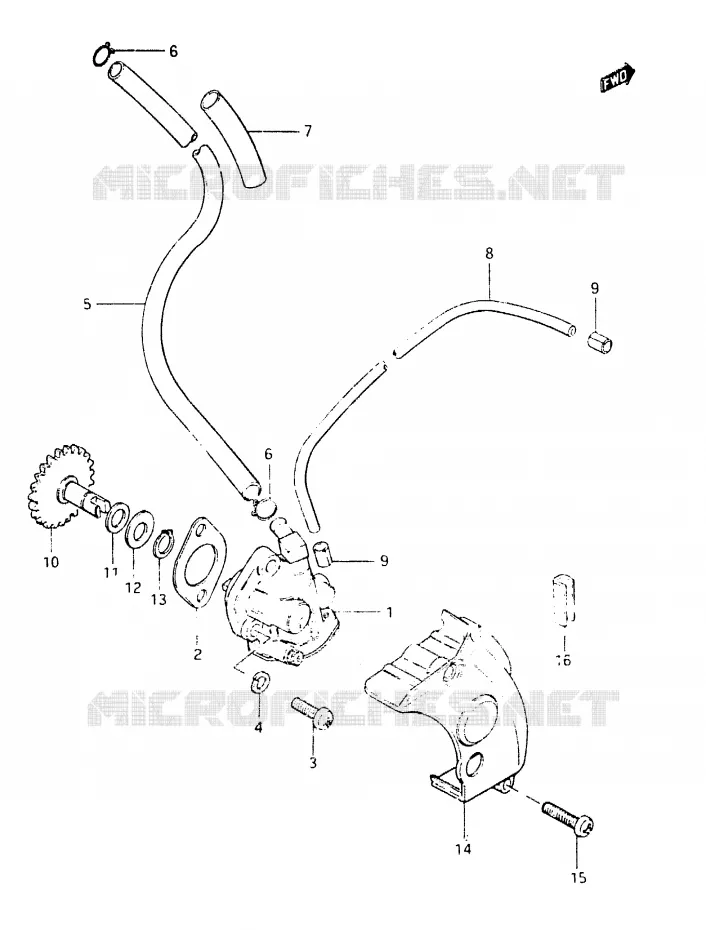 OIL PUMP Suzuki SCOOTER 50 CL 1983  CL50D(D)
