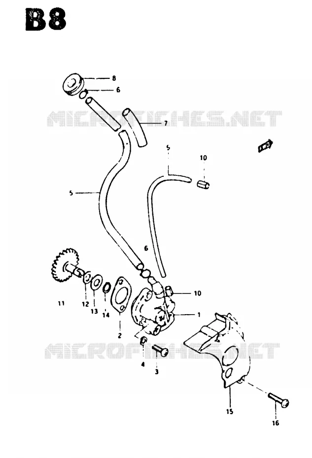 OIL PUMP Suzuki SCOOTER 50 CS 1983  CS50DD(Z/D)