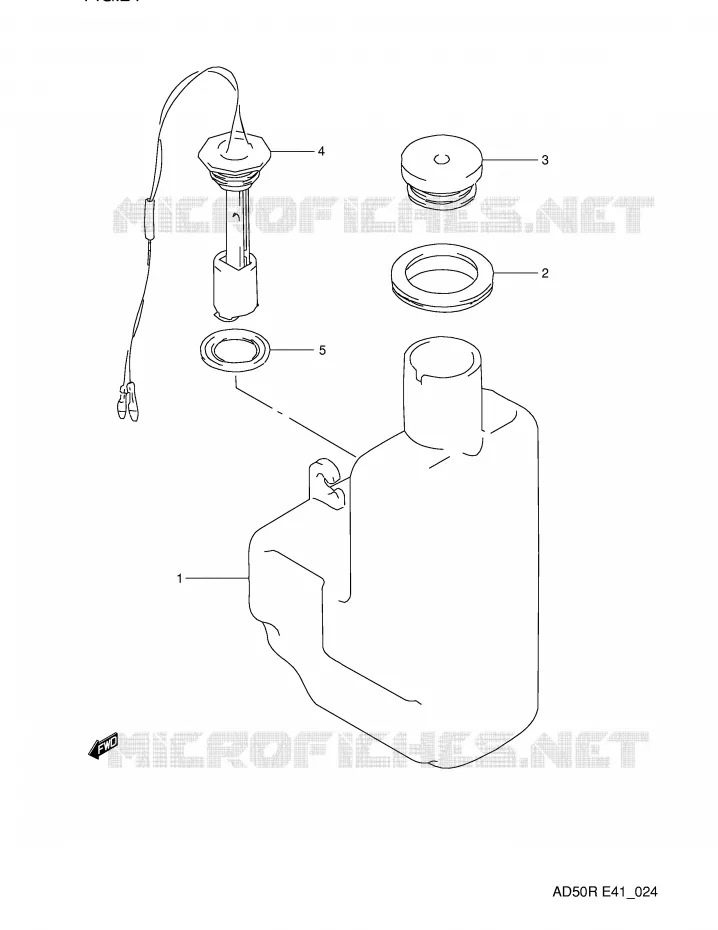 OIL TANK Suzuki SCOOTER 50 AD 1991  AD50WFM(E41)