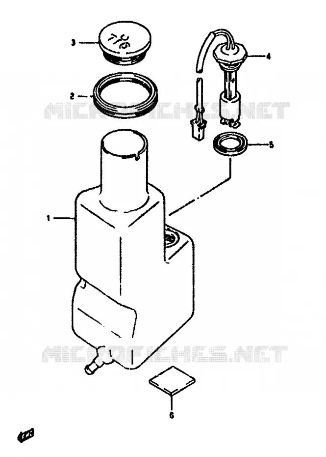 OIL TANK Suzuki SCOOTER 50 ADDRESS 1992  AH50N(N/R)