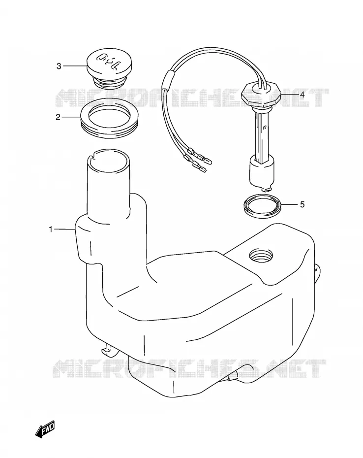 OIL TANK Suzuki SCOOTER 50 AE 1996  AE50T(E1)