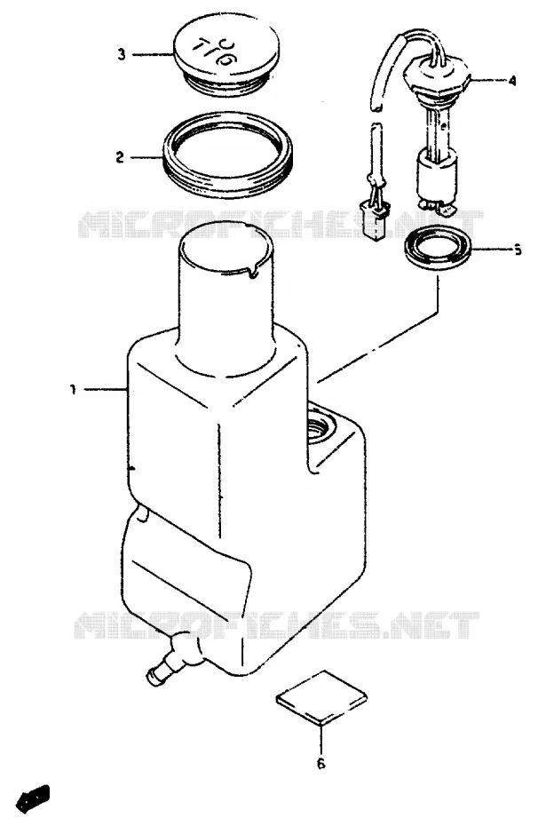 OIL TANK Suzuki SCOOTER 50 AP 1995  AP50S(R/S/T)