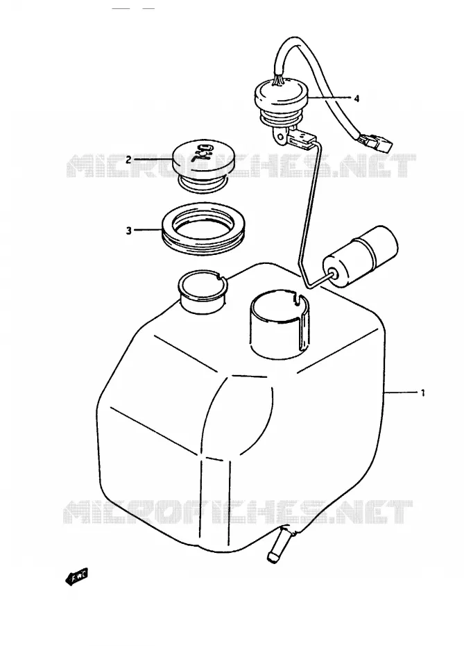 OIL TANK Suzuki SCOOTER 50 CP 1995  CP50CHFS