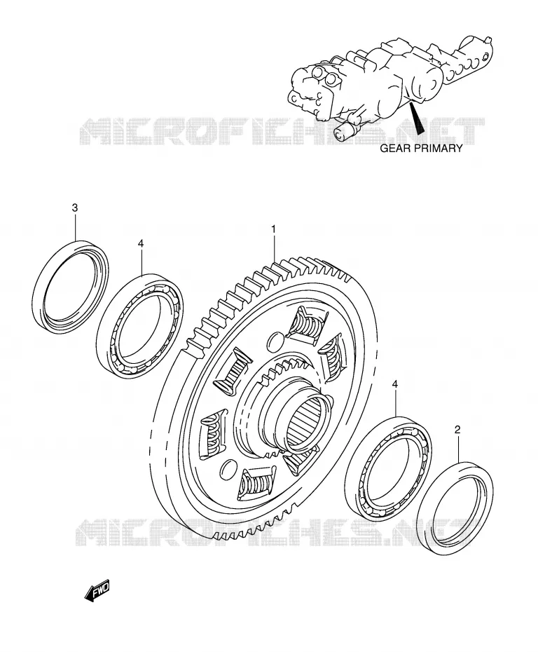 PRIMARY CLUTCH Suzuki SCOOTER 650 BURGMAN 2004  AN650K4(E2)