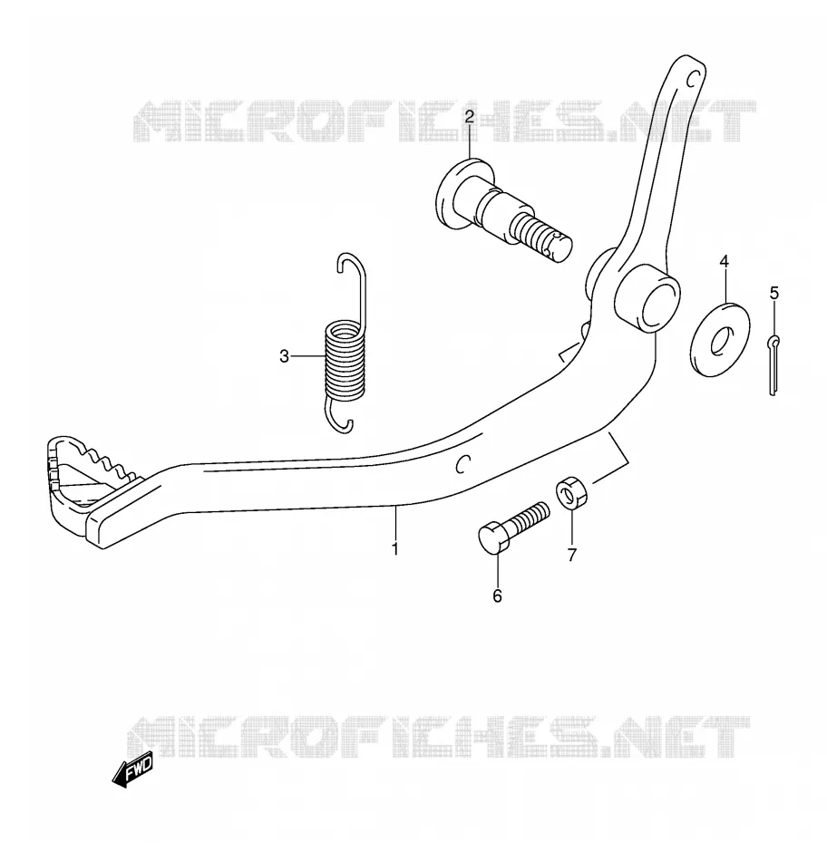 REAR BRAKE Suzuki MOTO 125 DR-Z 2003  DR-Z125K3(E3/E28)