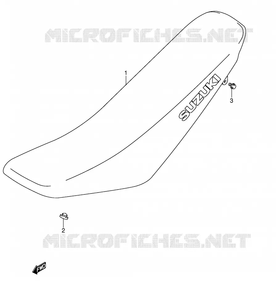 SEAT (MODEL K5/K6/K7) Suzuki MOTO 125 DR-Z 2004  DR-Z125K4(E3/E28)