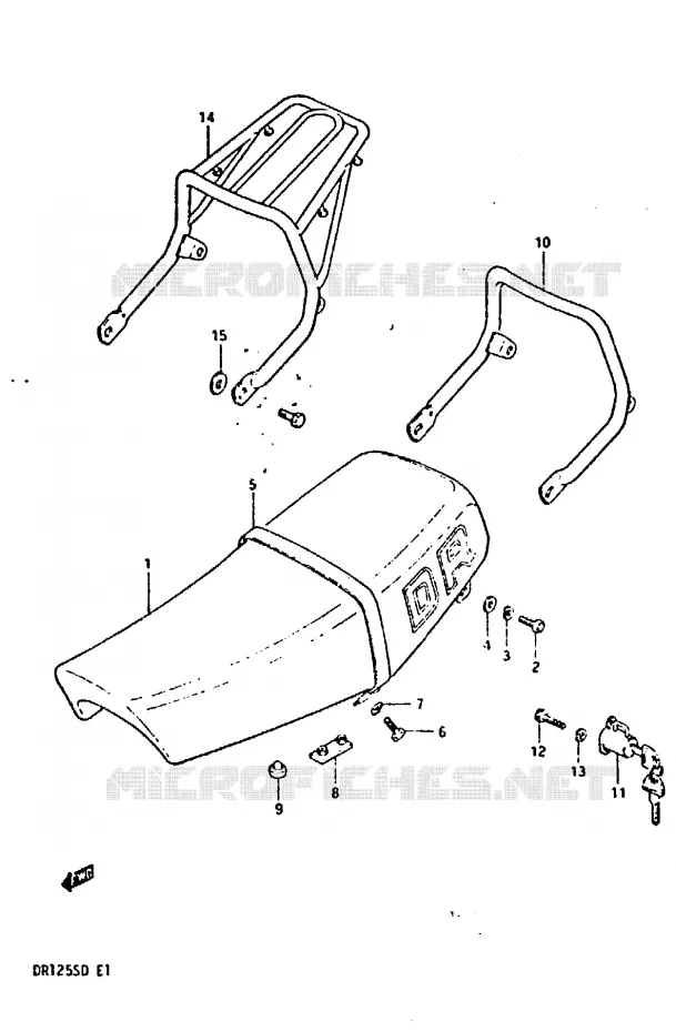 SEAT Suzuki MOTO 125 DR 1982  DR125SZ(Z/D)
