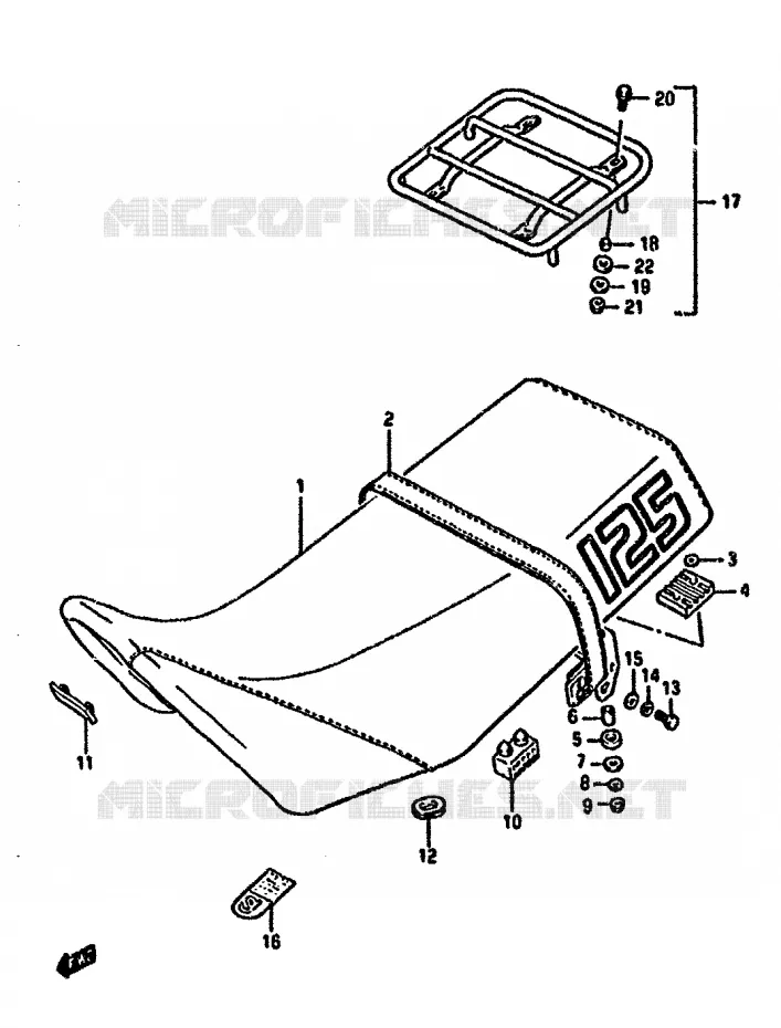 SEAT Suzuki MOTO 125 DR 1985  DR125SF(F/H/J)