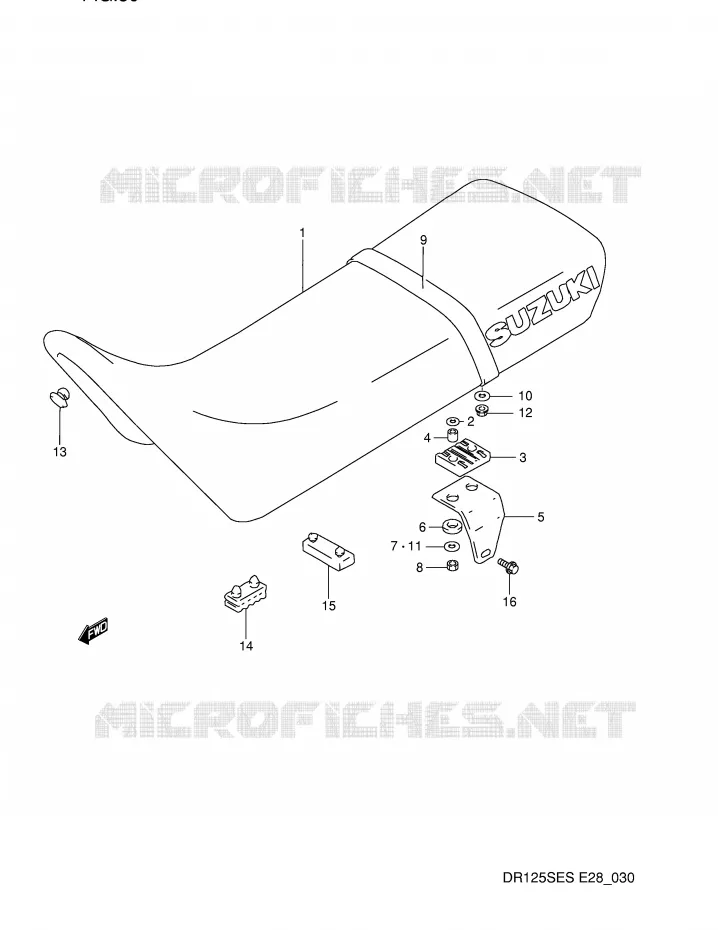 SEAT Suzuki MOTO 125 DR 1994  DR125SER(E28)