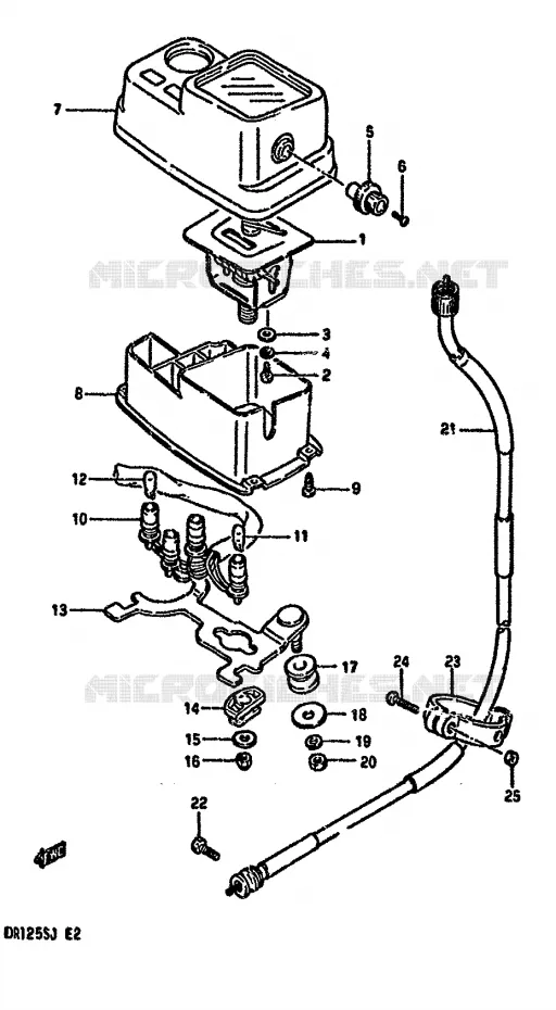 SPEEDOMETER Suzuki MOTO 125 DR 1988  DR125SJ(F/H/J)