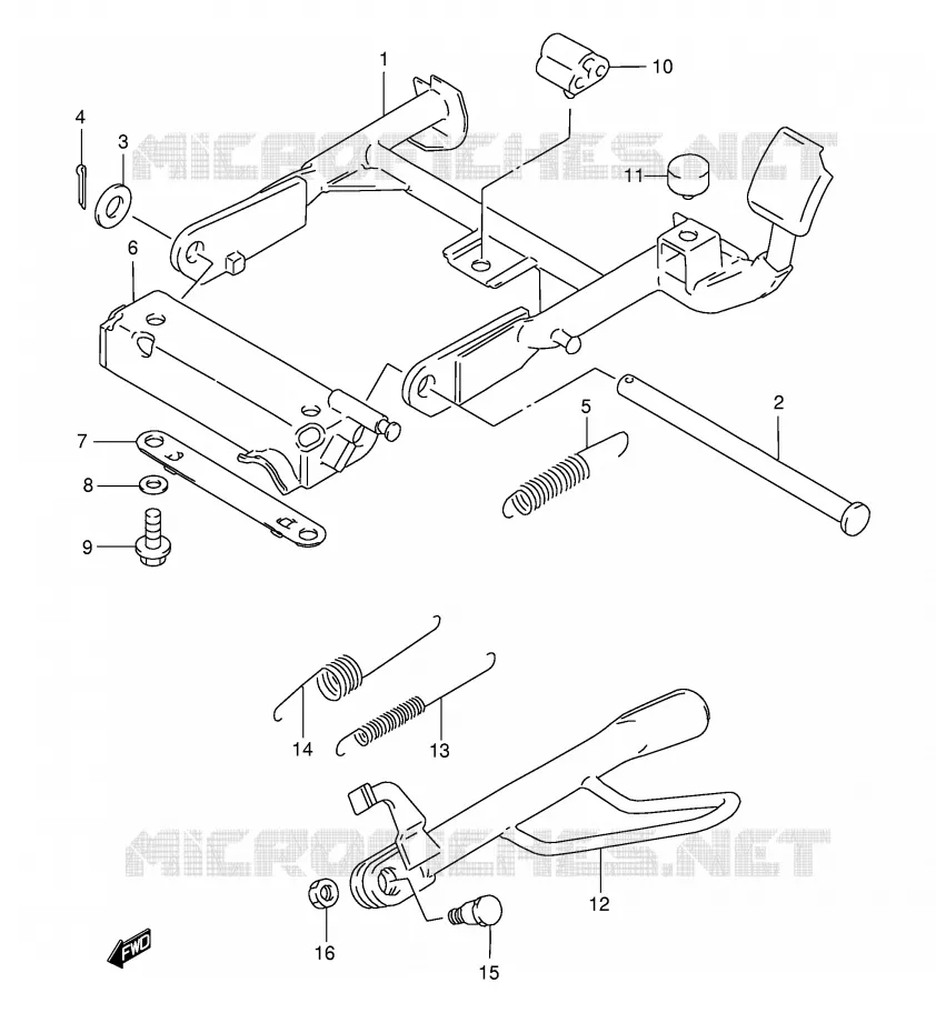 STAND (MODEL Y) Suzuki SCOOTER 125 BURGMAN 2000  AN125UY(E2)