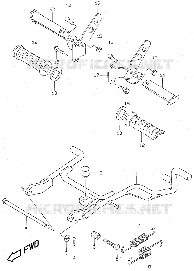 STAND (model X/Y/K1) Suzuki SCOOTER 50 KATANA 2000  AY50WY(V/W/X/Y)