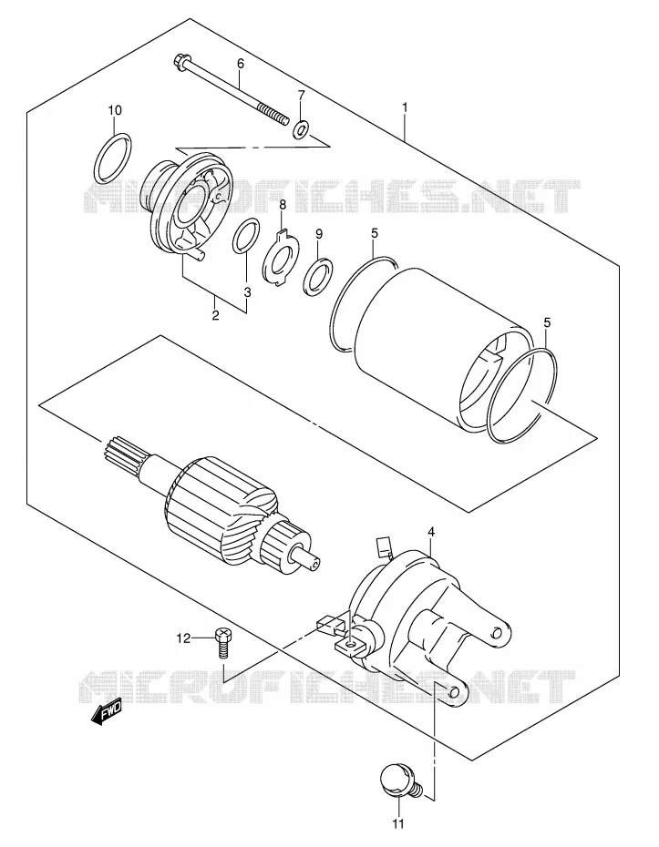 STARTER MOTOR Suzuki SCOOTER 400 BURGMAN 2006  AN400SK6(E2)