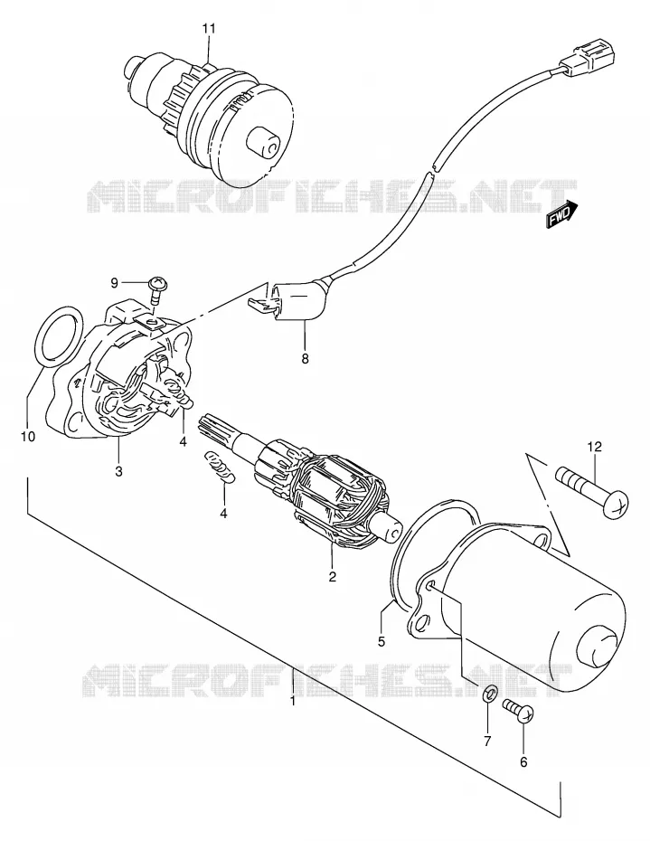STARTER MOTOR Suzuki SCOOTER 50 AE 1996  AE50RT(E28)