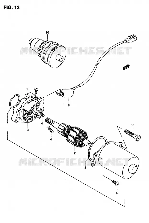 STARTER MOTOR Suzuki SCOOTER 50 AP 2007  AP507(T/7/V)