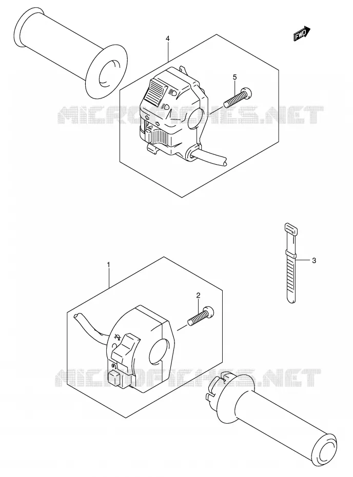 SWITCHES (DR-Z400EK5/K6/K7/K9 E24) Suzuki MOTO 400 DR-Z 2006  DR-Z400EK6(E1)