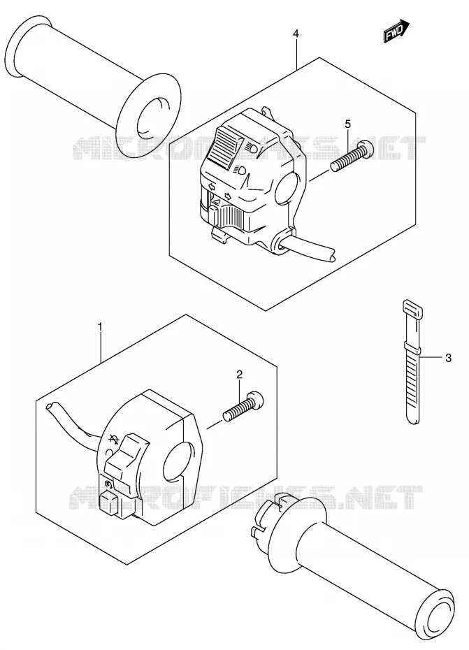 SWITCHES (DR-Z400EY/EK1/EK2/EK3/EK4 E24) Suzuki MOTO 400 DR-Z 2000  DR-Z400Y(E1)