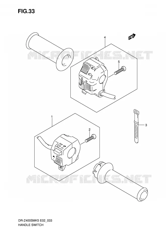 SWITCHES (MODEL K5/K6) Suzuki MOTO 400 DR-Z 2006  DR-Z400SMUK6(E2)