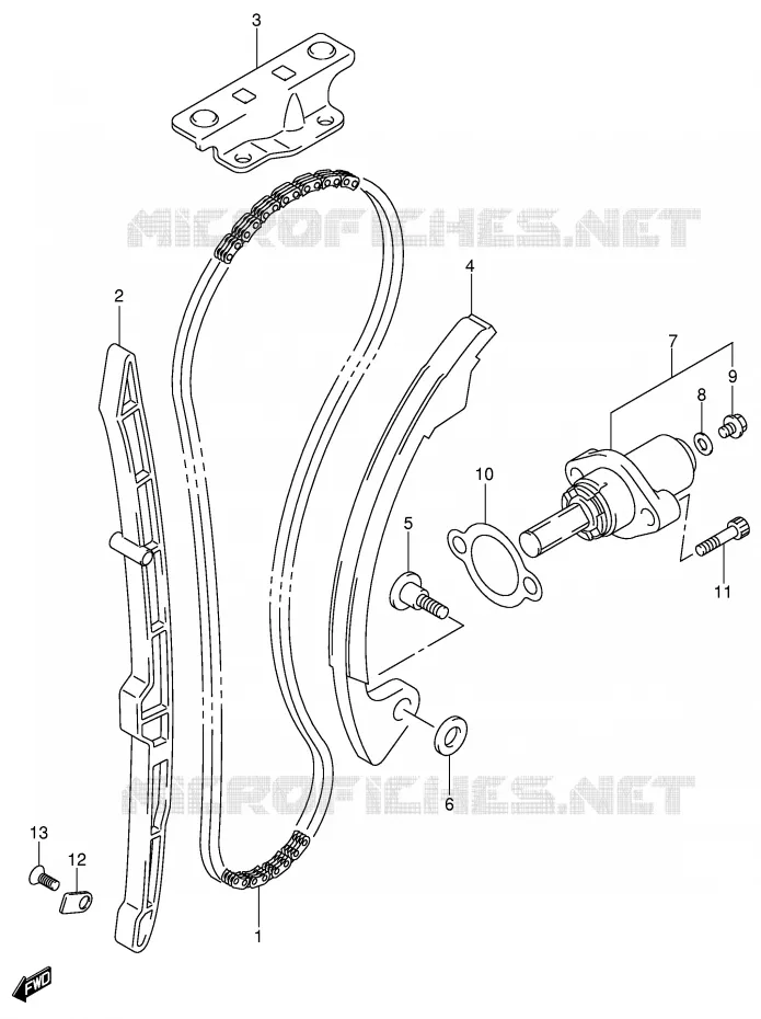 TIMING (MODEL Y/K1/K2) Suzuki MOTO 400 DR-Z 2003  DR-Z400SK3(E2)
