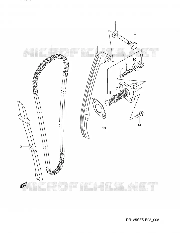 TIMING Suzuki MOTO 125 DR 1995  DR125SES(E28)