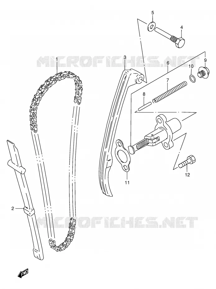 TIMING Suzuki MOTO 200 DF 1998  DF200EW(E24)