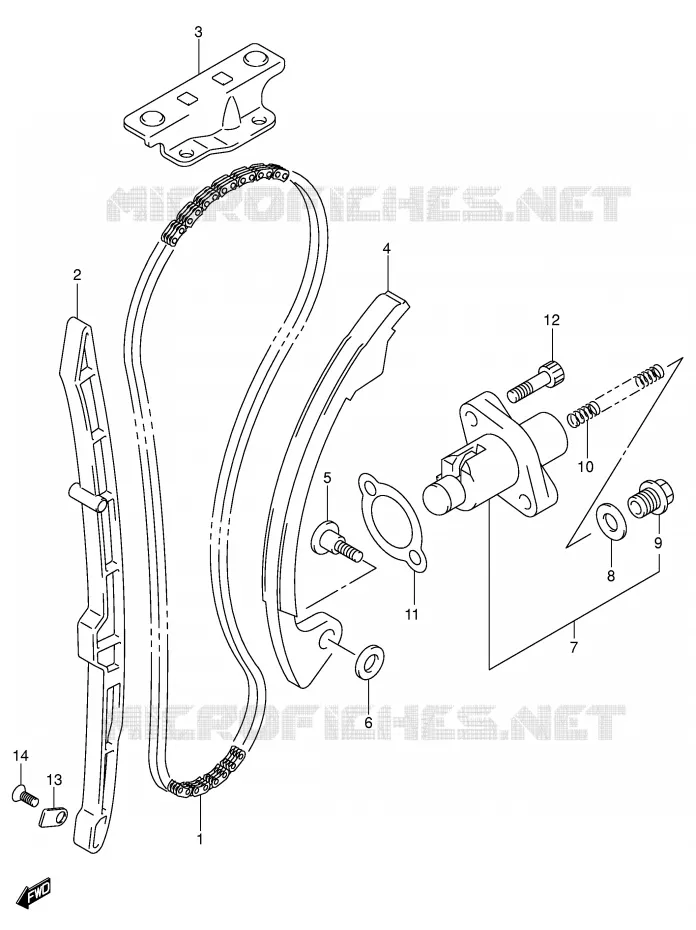 TIMING Suzuki MOTO 400 DR-Z 2004  DR-Z400K4(E1)