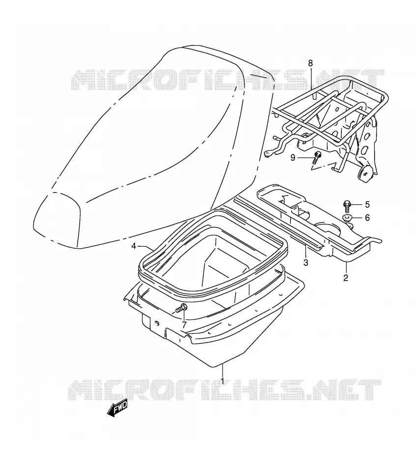 UPPER COVER Suzuki SCOOTER 50 AE 1999  AE50RX(E28)