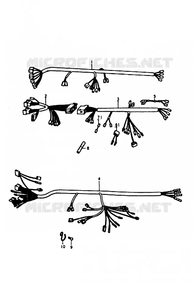WIRING HARNESS Suzuki MOTO 100 A100 1990  A100L(K/L/M/N/4)