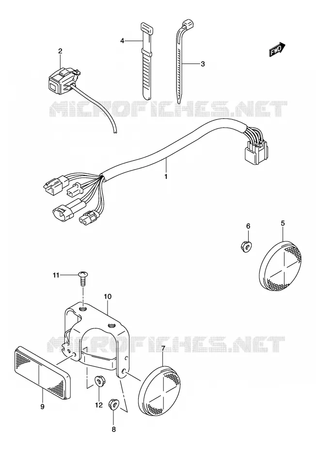 WIRING HARNESS Suzuki MOTO 125 DR-Z 2003  DR-Z125K3(E3/E28)