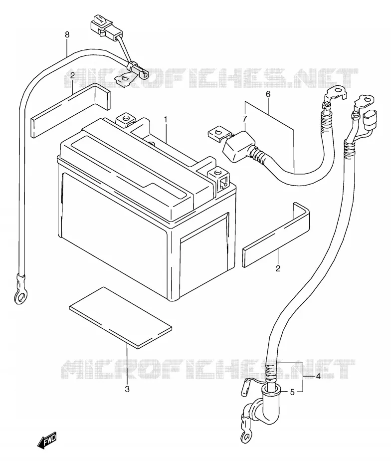 BATTERY Suzuki MOTO 800 MARAUDER 1998  VZ800W(E2)