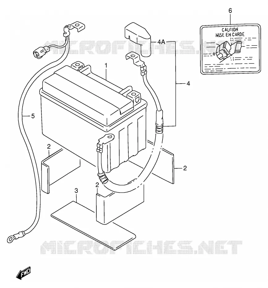 BATTERY Suzuki MOTO 900 RF 1996  RF900RT(E2)