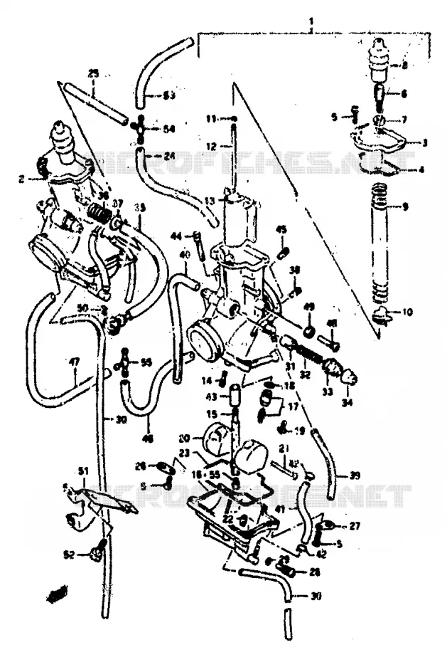 CARBURETOR Suzuki MOTO 250 RG 1990  RGV250L