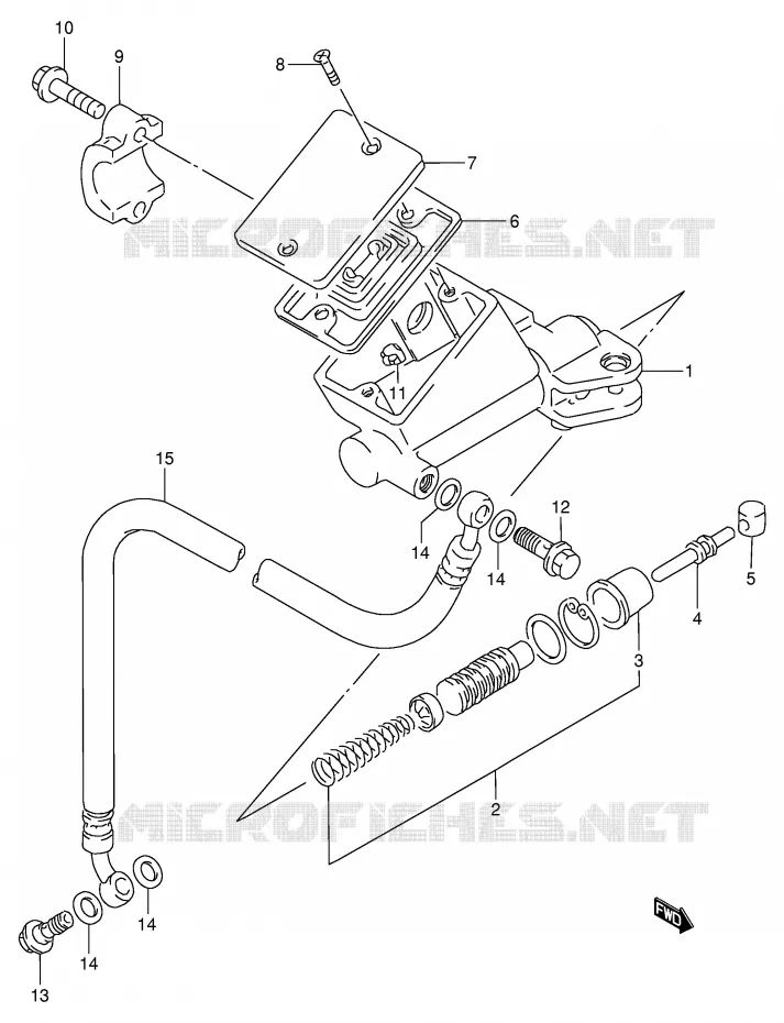 CLUTCH MASTER CYLINDER Suzuki MOTO 900 RF 1996  RF900RT(E2)