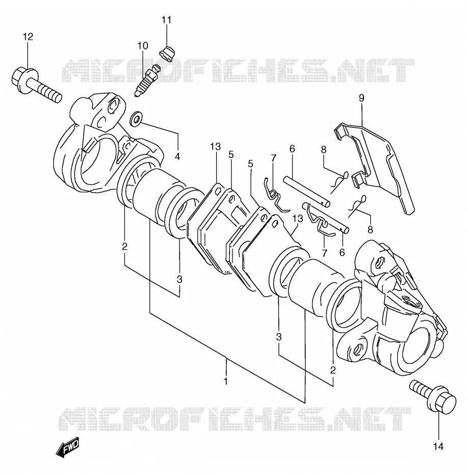 FRONT CALIPER Suzuki MOTO 80 RG 1985  RG80CF(E4)