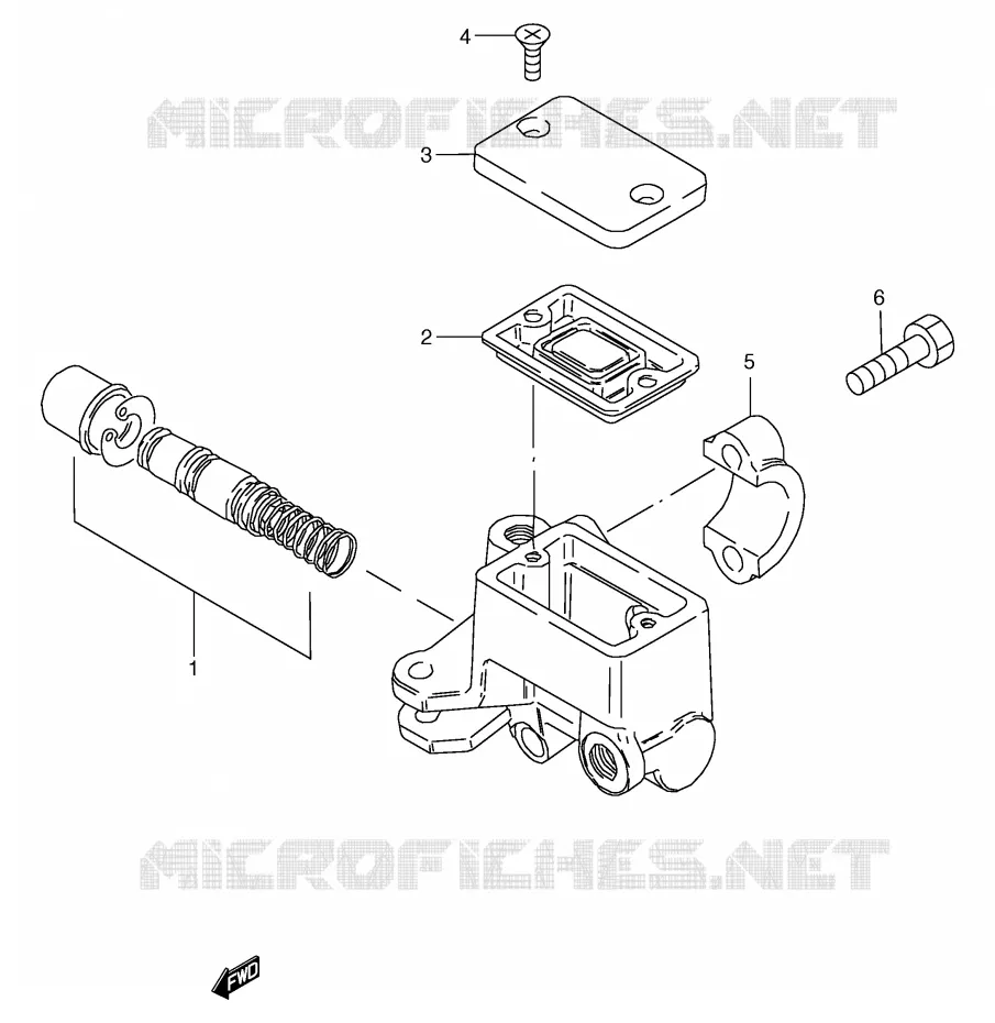 FRONT MASTER CYLINDER Suzuki MOTO 50 RG 1994  RG50R(E6)