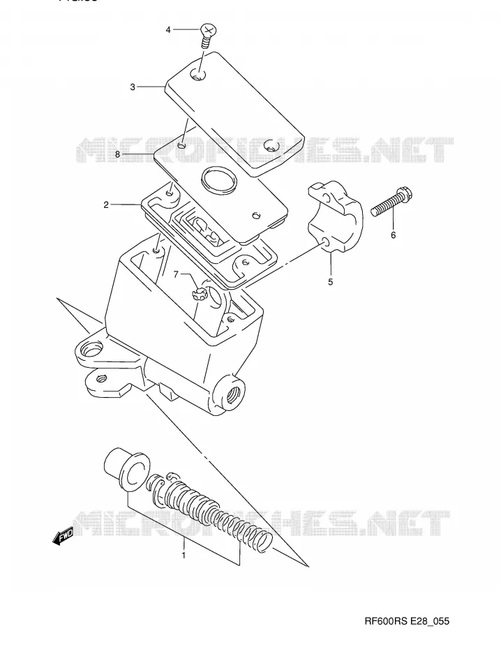 FRONT MASTER CYLINDER Suzuki MOTO 600 RF 1994  RF600RR(E28)