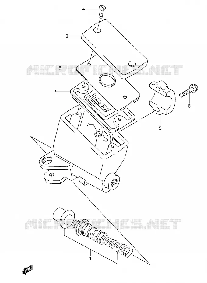 FRONT MASTER CYLINDER Suzuki MOTO 600 RF 1997  RF600RUV(E2)
