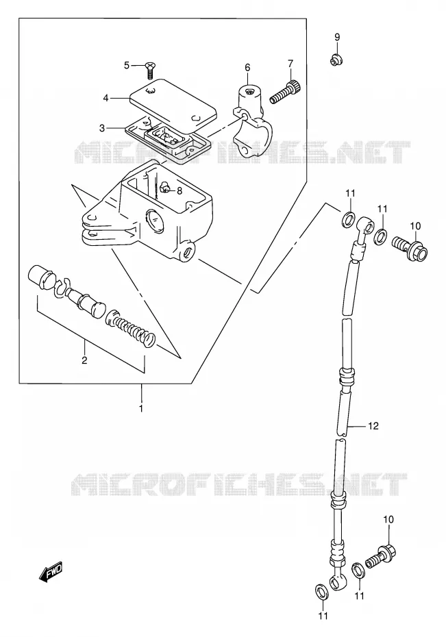 FRONT MASTER CYLINDER Suzuki MOTO 800 MARAUDER 2002  VZ800K2(E2)