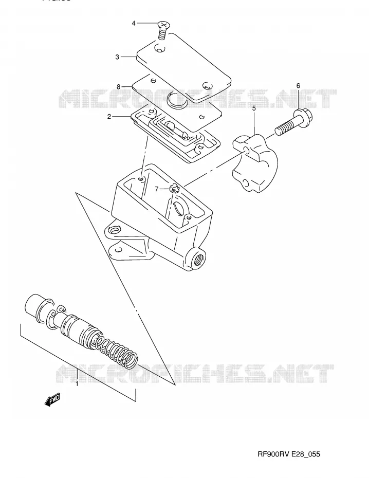 FRONT MASTER CYLINDER Suzuki MOTO 900 RF 1995  RF900RZS(E28)