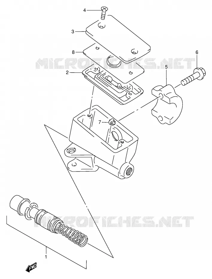 FRONT MASTER CYLINDER Suzuki MOTO 900 RF 1998  RF900RW(E2)
